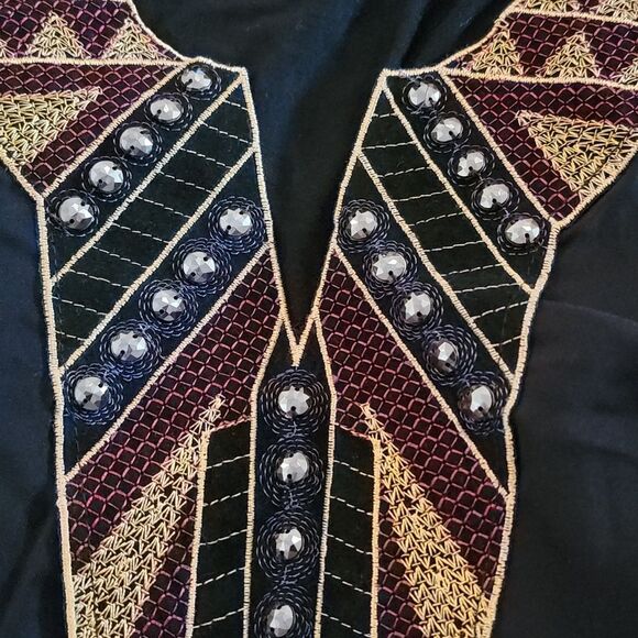 Espresso black embellished top - Picture 4 of 5